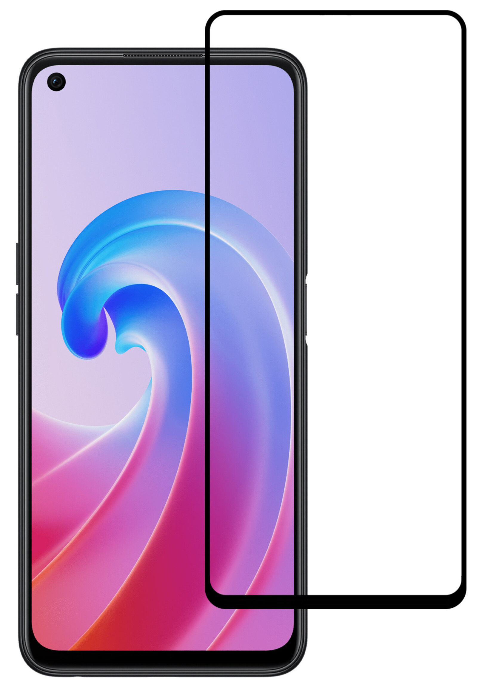 BTH OPPO A96 Screenprotector Glas Tempered Glass 3D - OPPO A96 Screen Protector 3D Full Cover