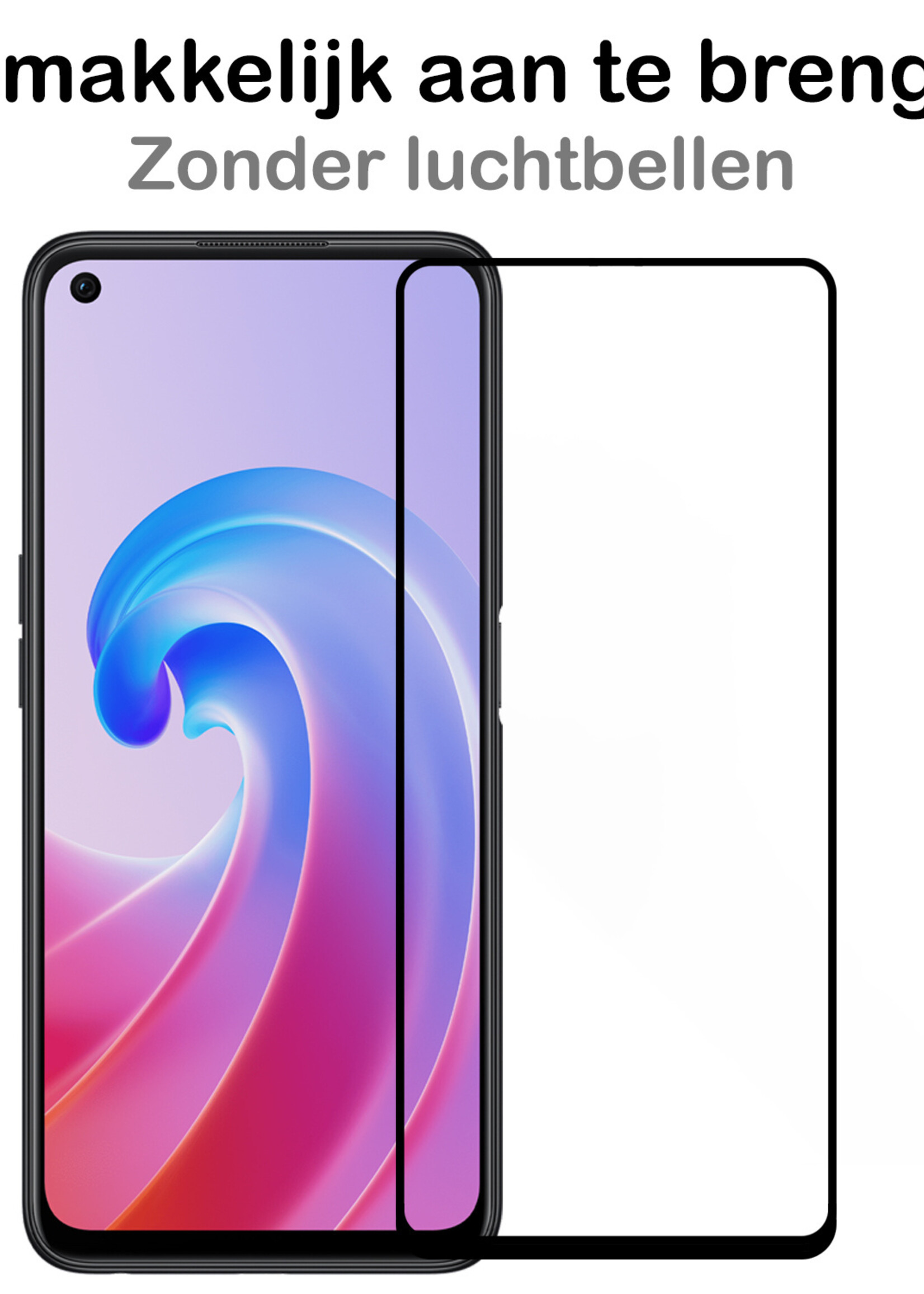 BTH OPPO A96 Screenprotector Glas Tempered Glass 3D - OPPO A96 Screen Protector 3D Full Cover