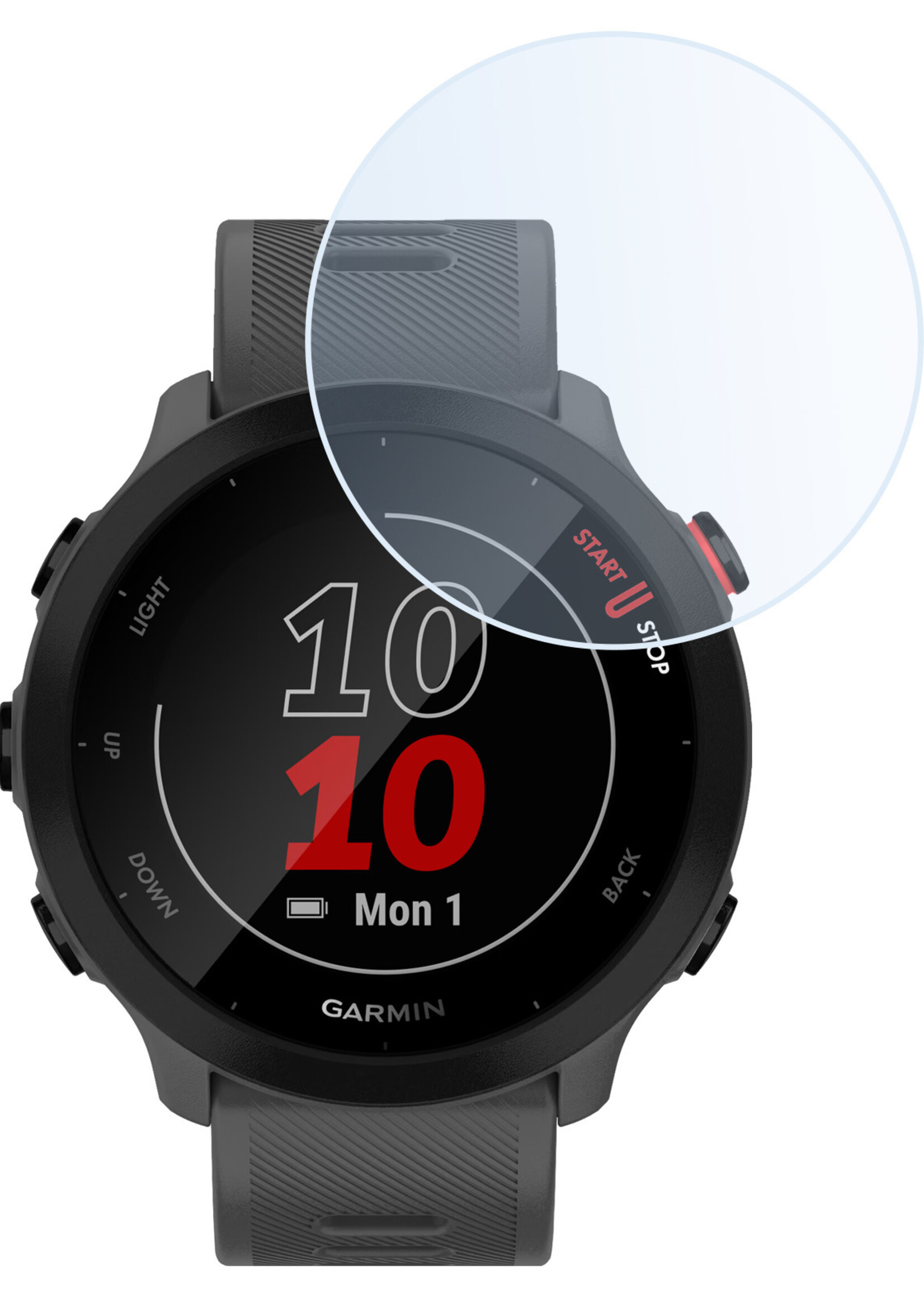 BTH Garmin Forerunner 45s Screenprotector Glas Gehard Screen Protector Screen Cover - Garmin Forerunner 45s Screenprotector Tempered Glass