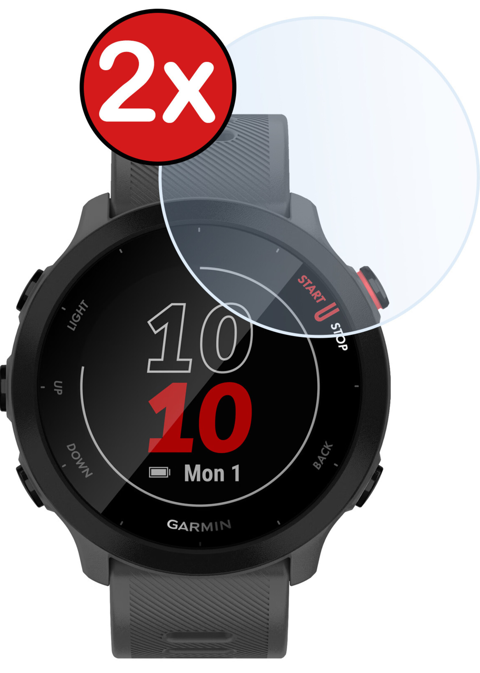 Garmin Forerunner 45s Screenprotector Glas Gehard Screen Protector