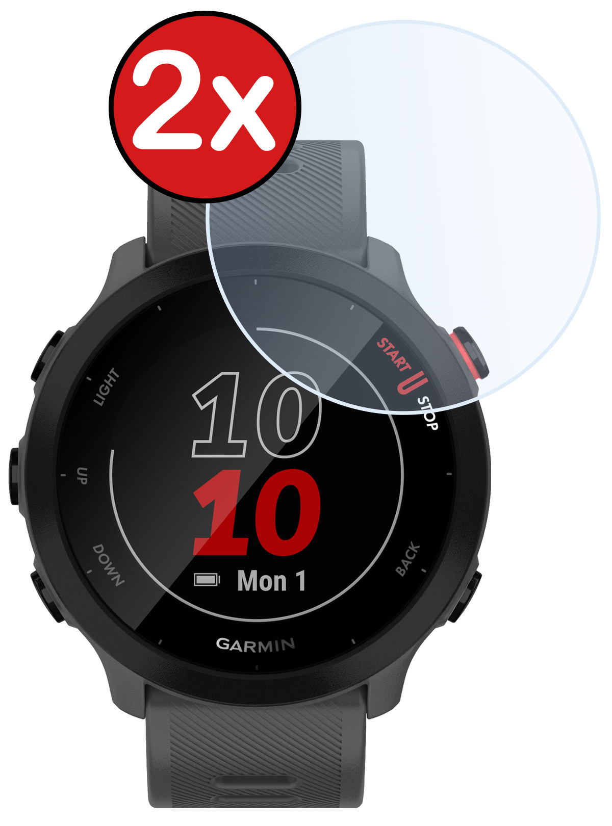 Garmin Forerunner 45s Screenprotector Glas Gehard Screen Protector