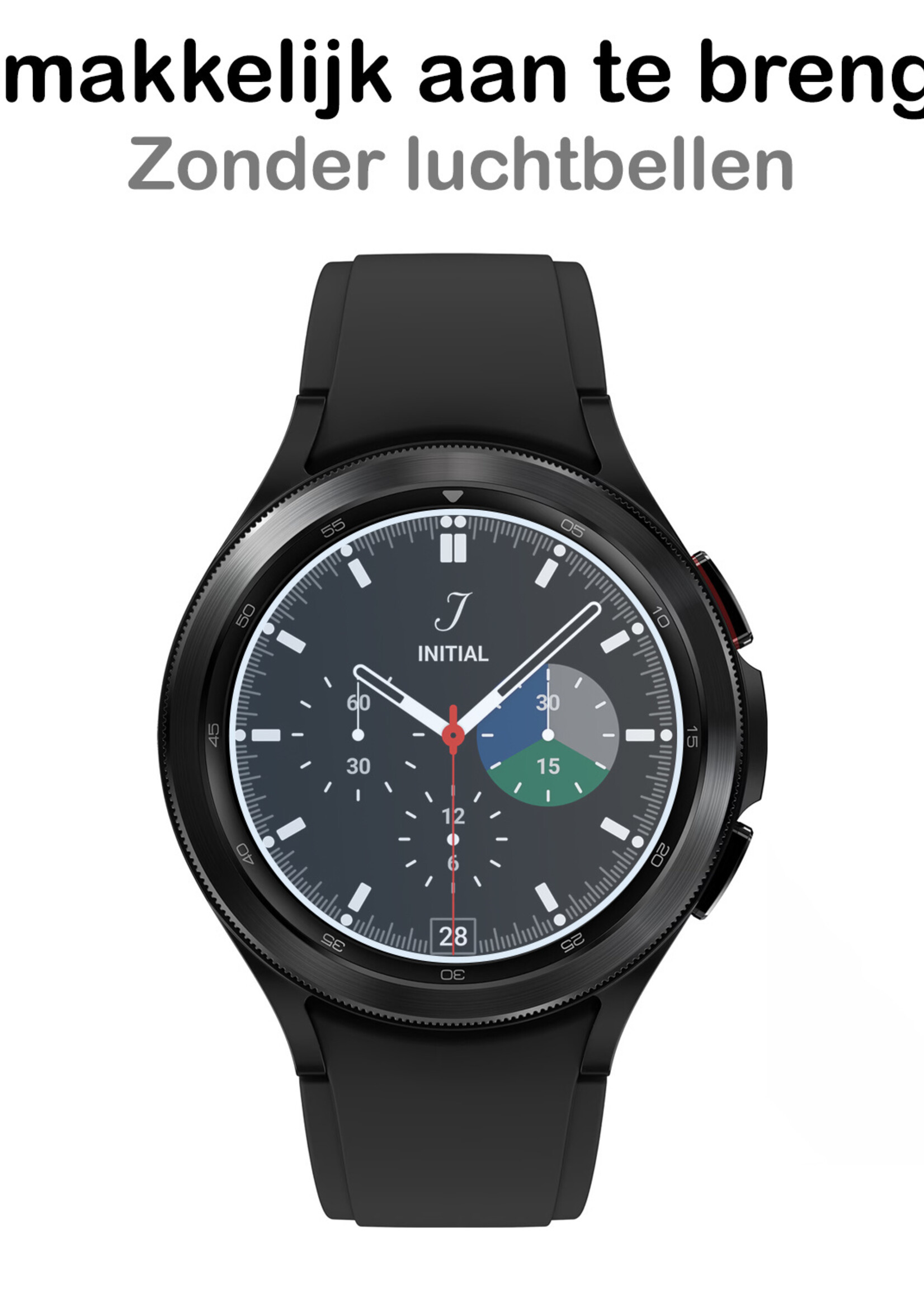 BTH Samsung Galaxy Watch4 Classic 46 mm Screenprotector Glas Gehard Screen Protector Screen Cover - Samsung Galaxy Watch4 Classic 46 mm Screenprotector Tempered Glass