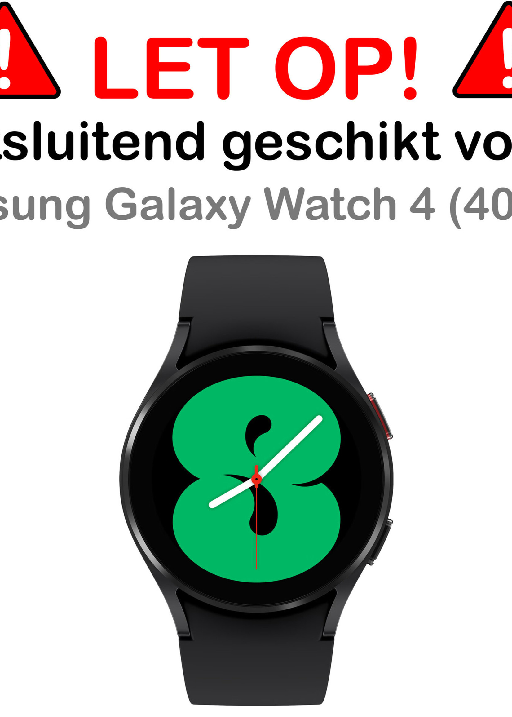 BTH Screenprotector Geschikt voor Samsung Galaxy Watch 4 40mm Screenprotector Glas Gehard Screen Cover - Screen Protector Geschikt voor Samsung Galaxy Watch 4 40mm Screenprotector Tempered Glass - 3 PACK