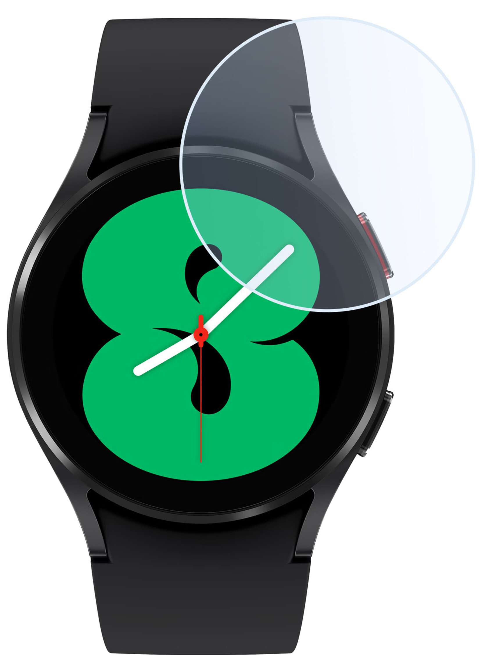BTH Samsung Galaxy Watch4 44 mm Screenprotector Glas Gehard Screen Protector Screen Cover - Samsung Galaxy Watch4 44 mm Screenprotector Tempered Glass