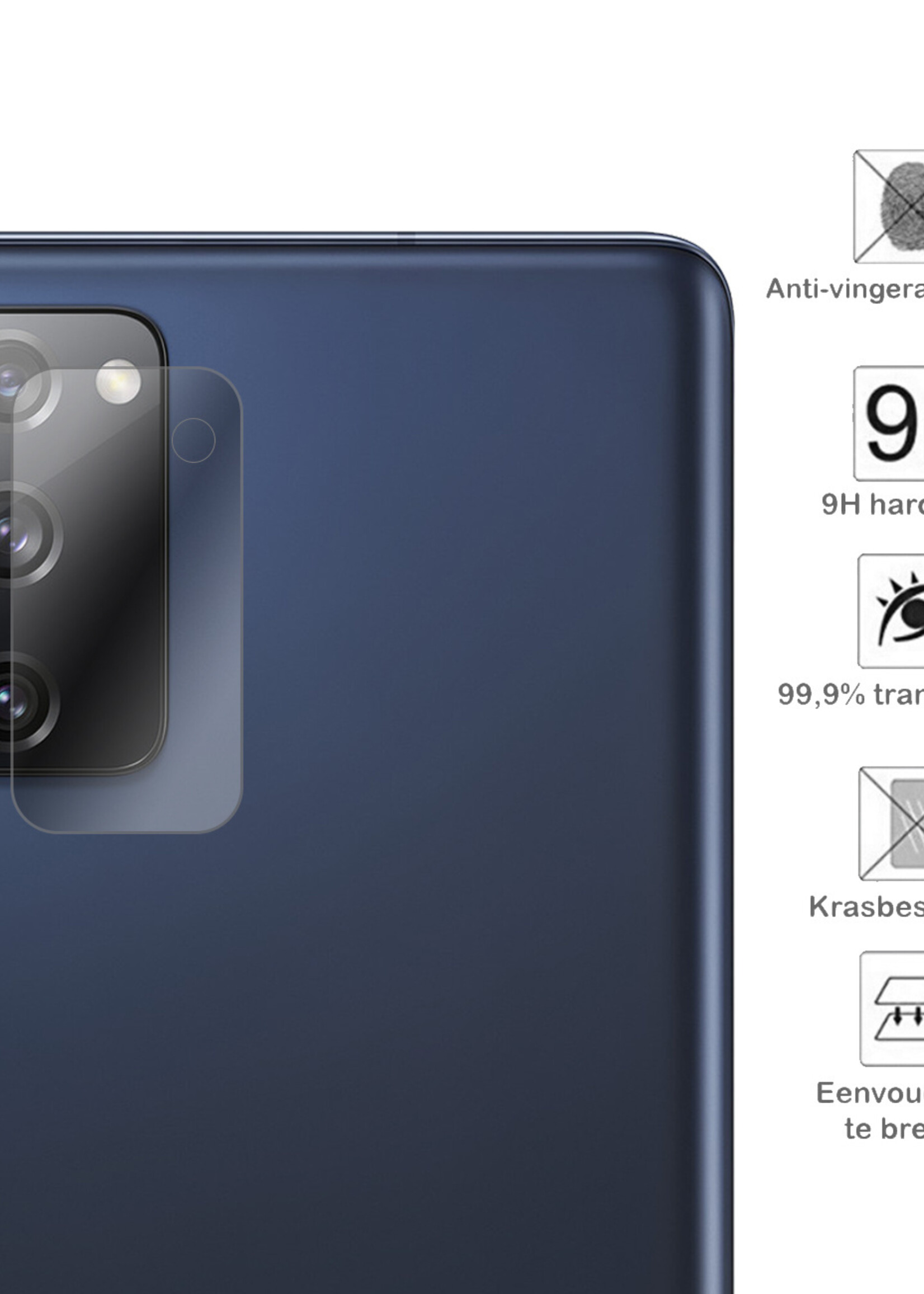 BTH Samsung Galaxy S20FE Screenprotector Glas Camera Protectie - Samsung Galaxy S20 FE Camera Screen Protector