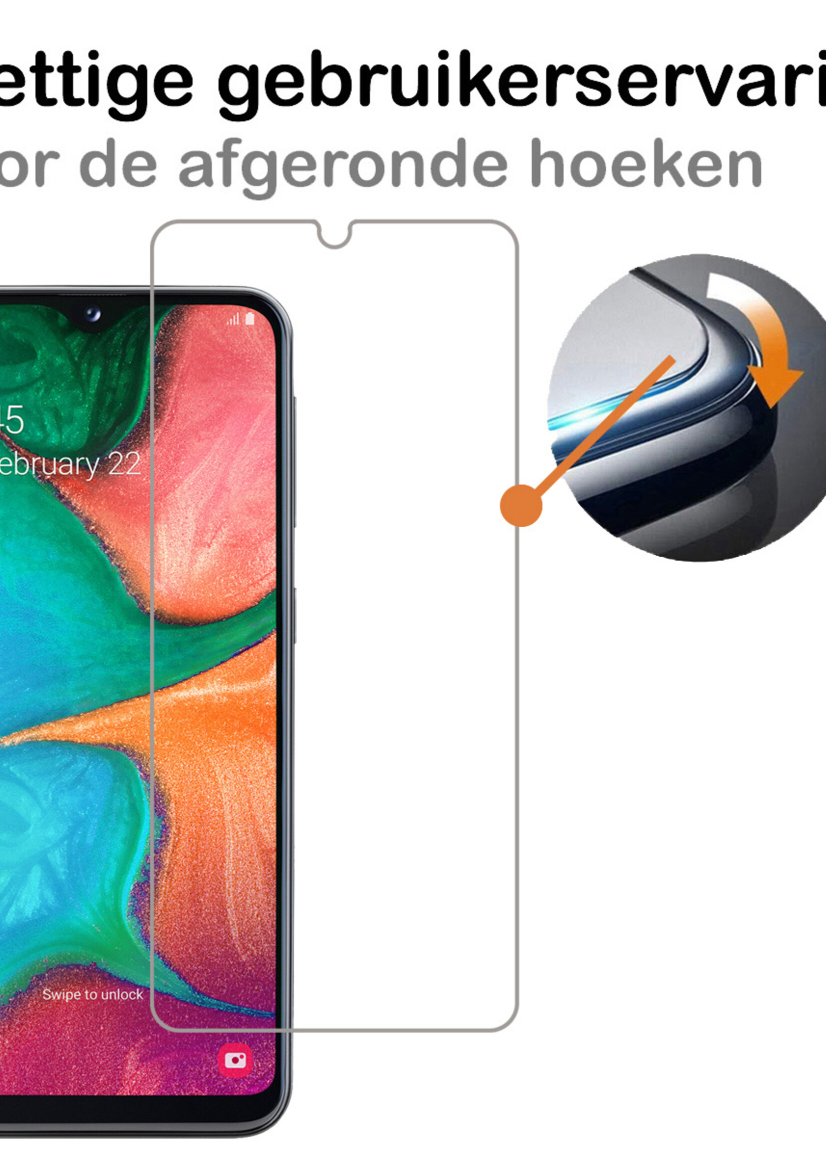 BTH Hoesje Geschikt voor Samsung A20e Hoesje Siliconen Case Hoes Met Screenprotector - Hoes Geschikt voor Samsung Galaxy A20e Hoes Cover Case - Groen