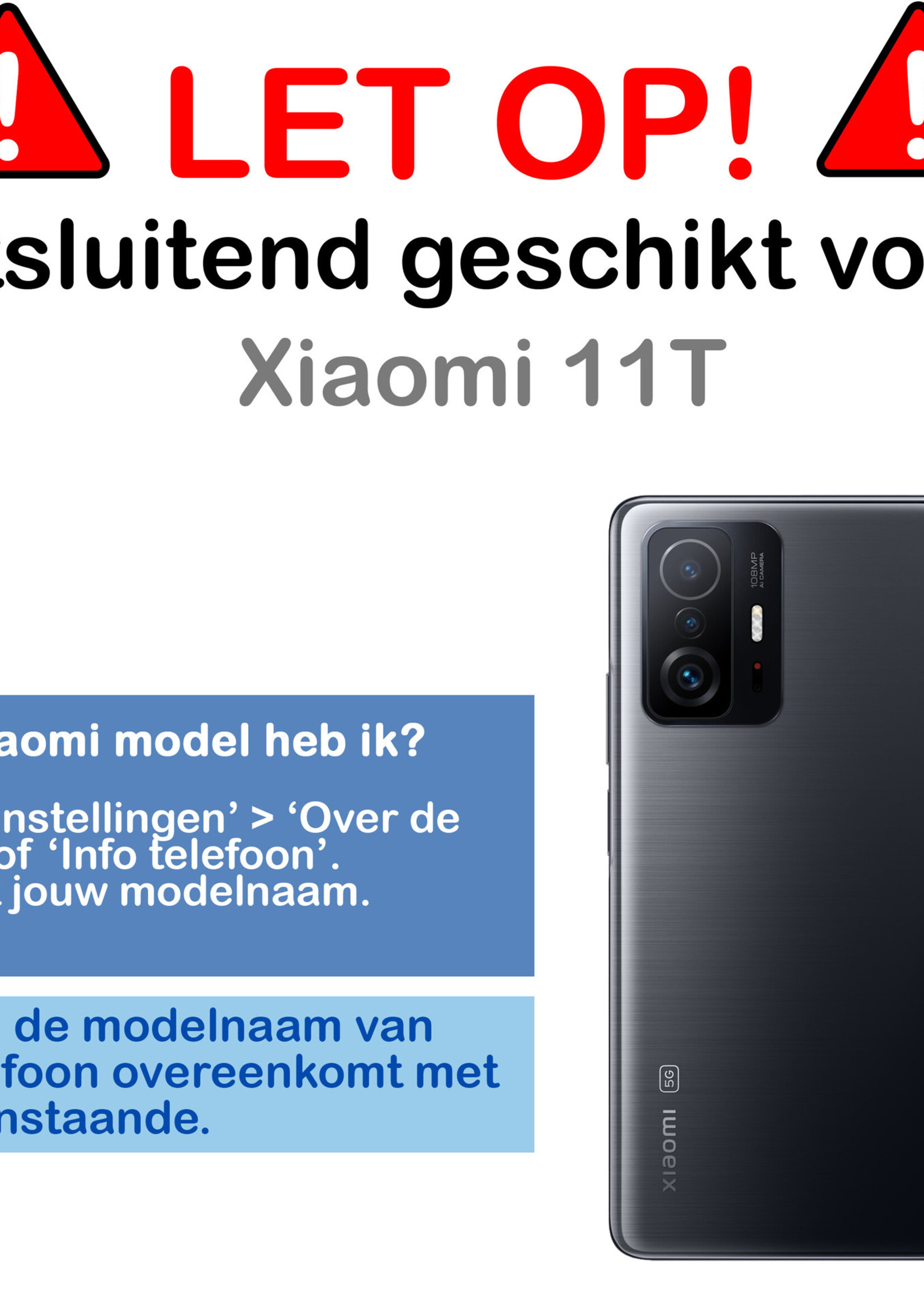 BTH Xiaomi 11T Hoesje Siliconen Case Cover - Xiaomi 11T Hoesje Cover Hoes Siliconen - Transparant