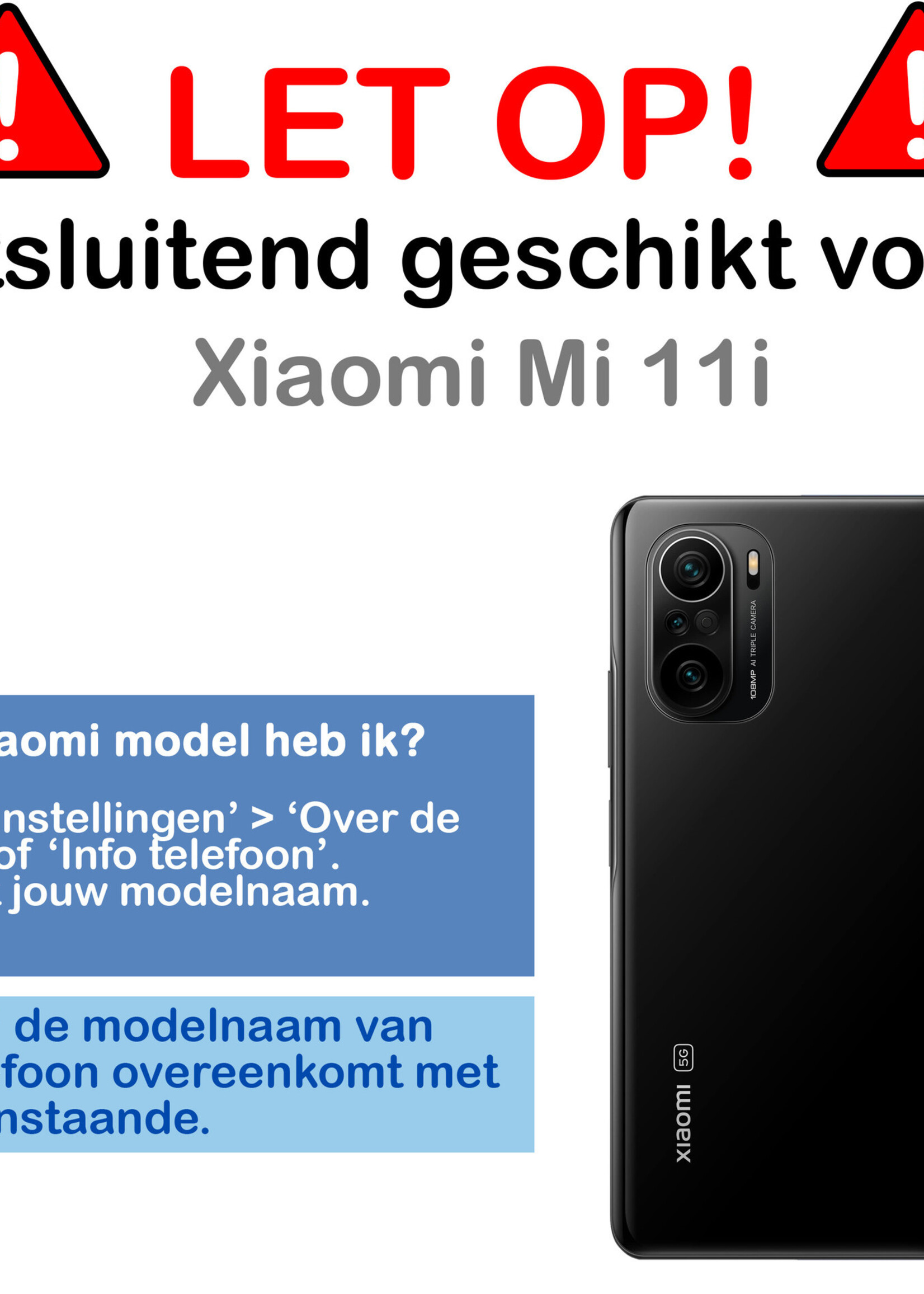 BTH Hoesje Geschikt voor Xiaomi Mi 11i Hoesje Siliconen Case Hoes - Hoes Geschikt voor Xiaomi Mi 11i Hoes Cover Case - Transparant - 2 PACK