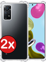 BTH BTH Xiaomi Mi 10T Pro Hoesje Shockproof - Transparant - 2 PACK