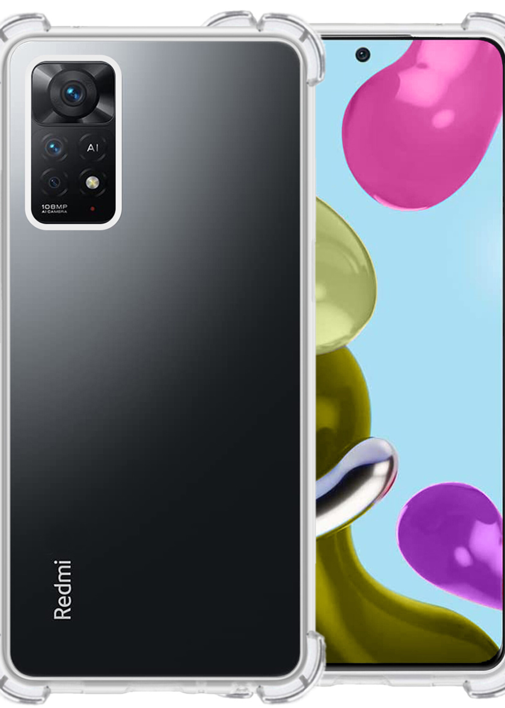 BTH Xiaomi Mi 10T Pro Hoesje Siliconen Case Shock Proof Cover - Xiaomi Mi 10T Pro Hoesje Cover Hoes Siliconen - Transparant