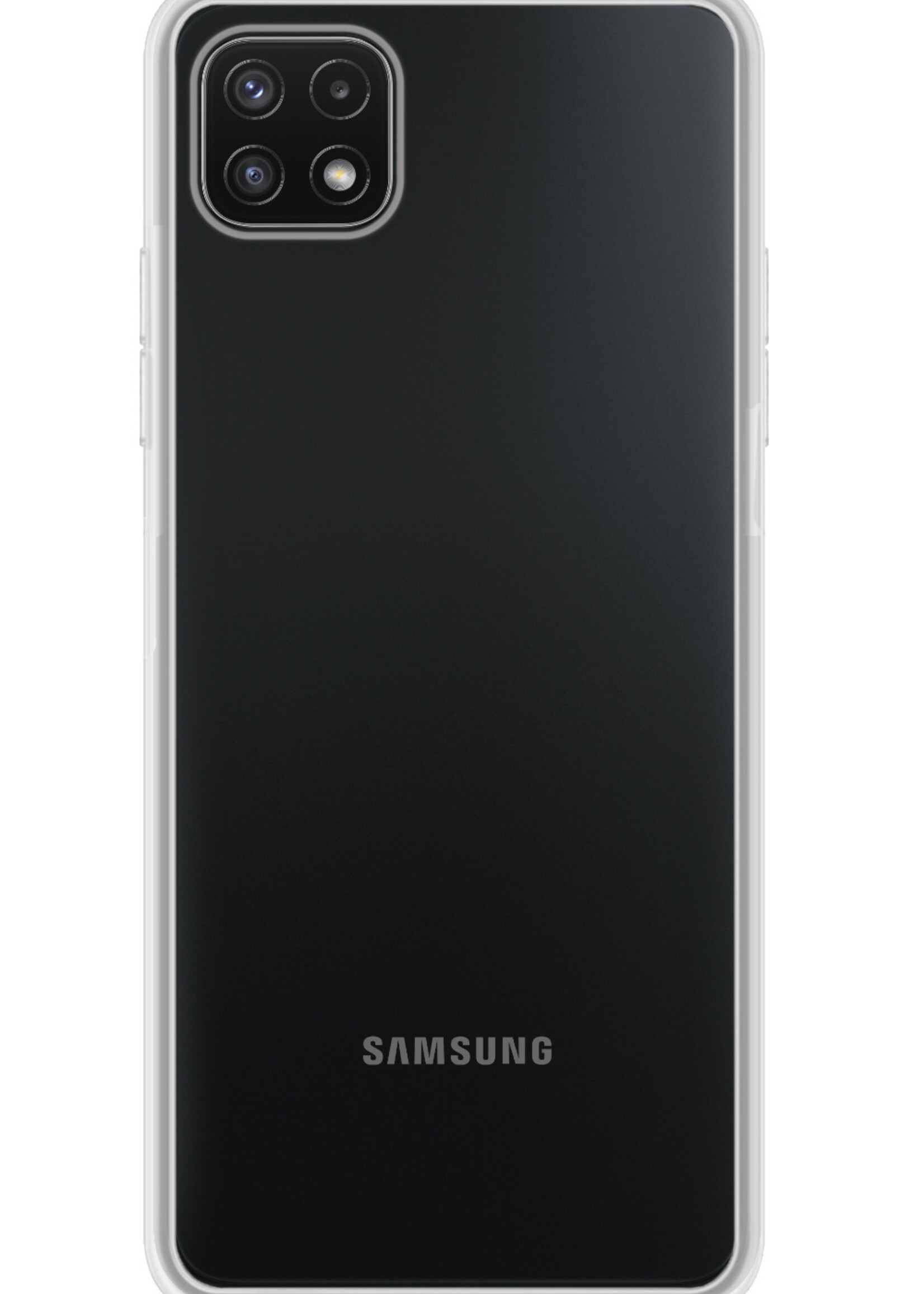 BTH Samsung M22 Hoesje Siliconen Case Cover - Samsung Galaxy M22 Hoesje Cover Hoes Siliconen - Transparant