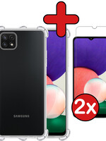 BTH BTH Samsung Galaxy M22 Hoesje Shockproof Met 2x screenprotector