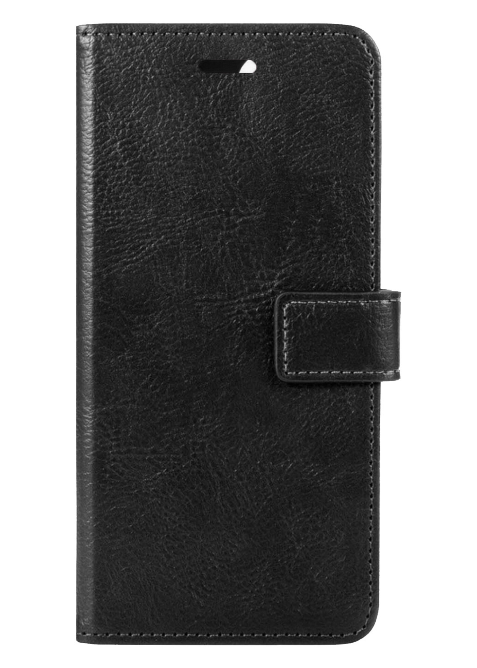 BTH Samsung M22 Hoesje Book Case Hoes - Samsung Galaxy M22 Case Hoesje Portemonnee Cover - Samsung Galaxy M22 Hoes Wallet Case Hoesje - Zwart