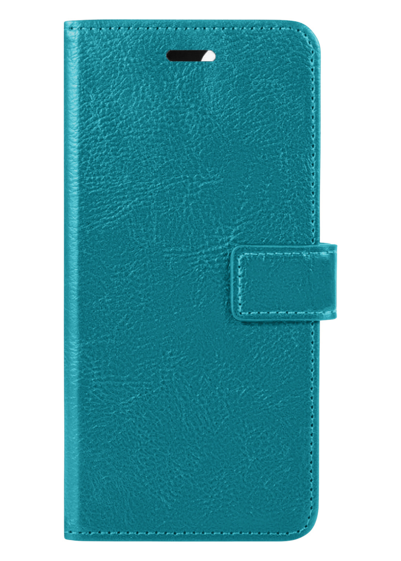 BTH Samsung M22 Hoesje Book Case Hoes - Samsung Galaxy M22 Case Hoesje Portemonnee Cover - Samsung Galaxy M22 Hoes Wallet Case Hoesje - Turquoise