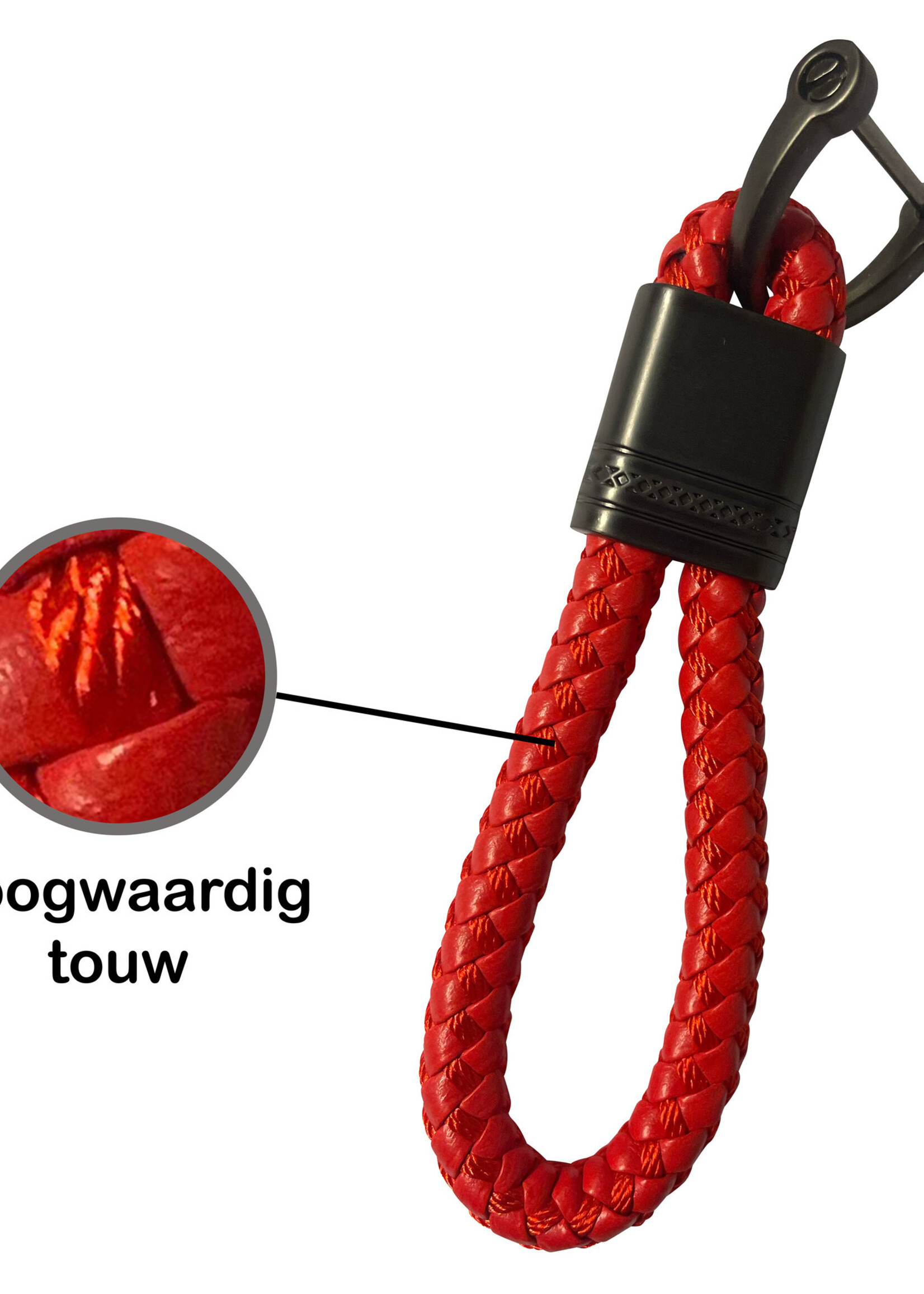 BTH Sleutelhanger Koord Met Sleutelhanger Ring Sleutelhanger Touw Auto Sleutelhanger - Rood