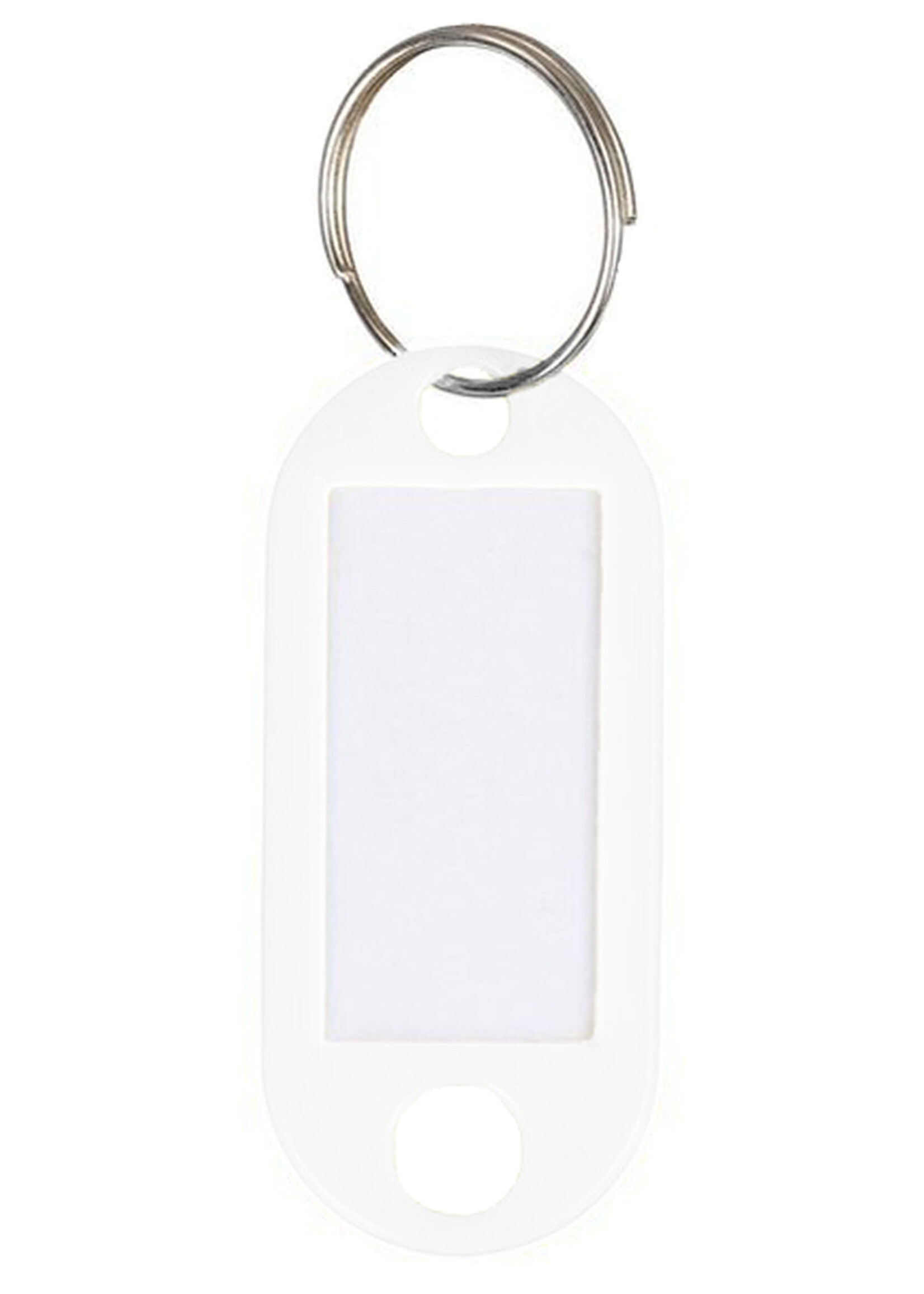 BTH Sleutellabels Sleutelhanger Bagagelabel Sleutellabel Gekleurde Naamlabels Label - Wit - 10 PACK