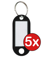BTH BTH Sleutehangerlabels - Zwart - 5 PACK