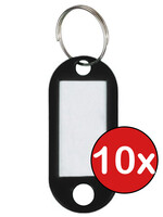 BTH BTH Sleutehangerlabels - Zwart - 10 PACK