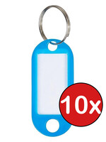 BTH BTH Sleutehangerlabels - Blauw - 10 PACK