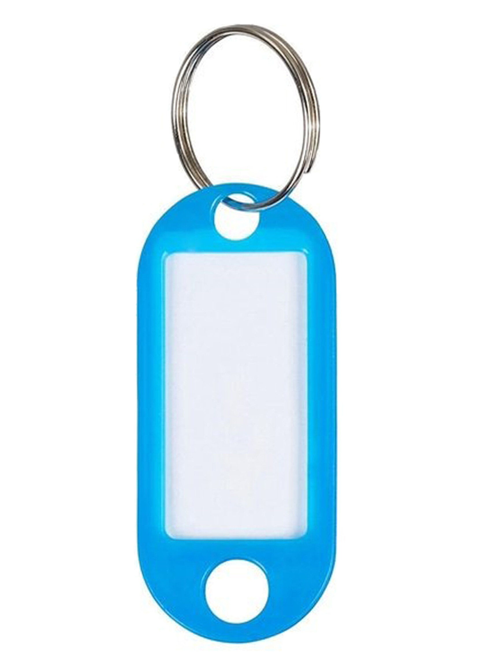 BTH Sleutellabels Sleutelhanger Bagagelabel Sleutellabel Gekleurde Naamlabels Label - Blauw - 20 PACK