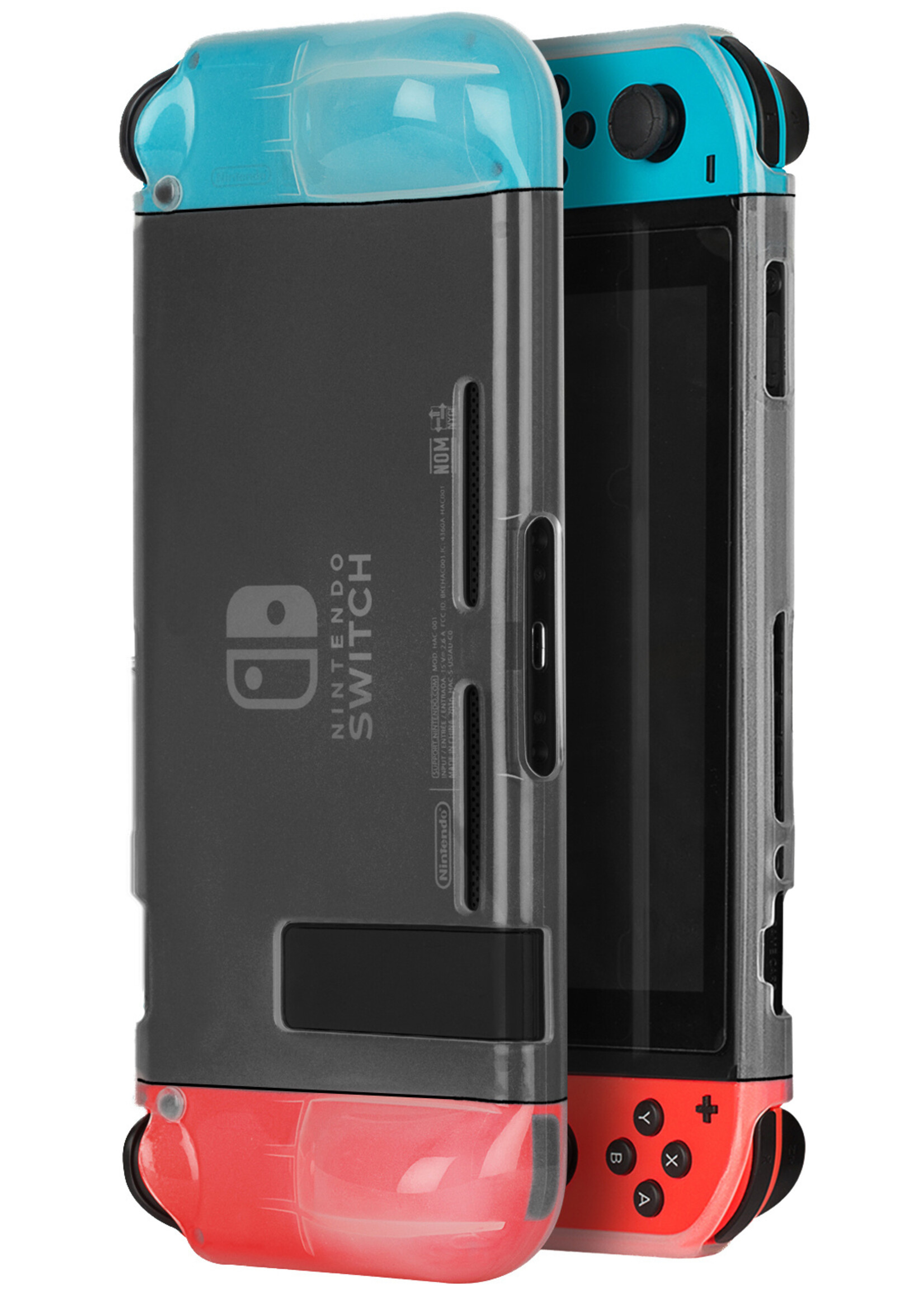 BTH Hoes Geschikt voor Nintendo Switch Case Hoesje Transparant - Hoesje Geschikt voor Nintendo Switch Case Beschermhoes Transparant