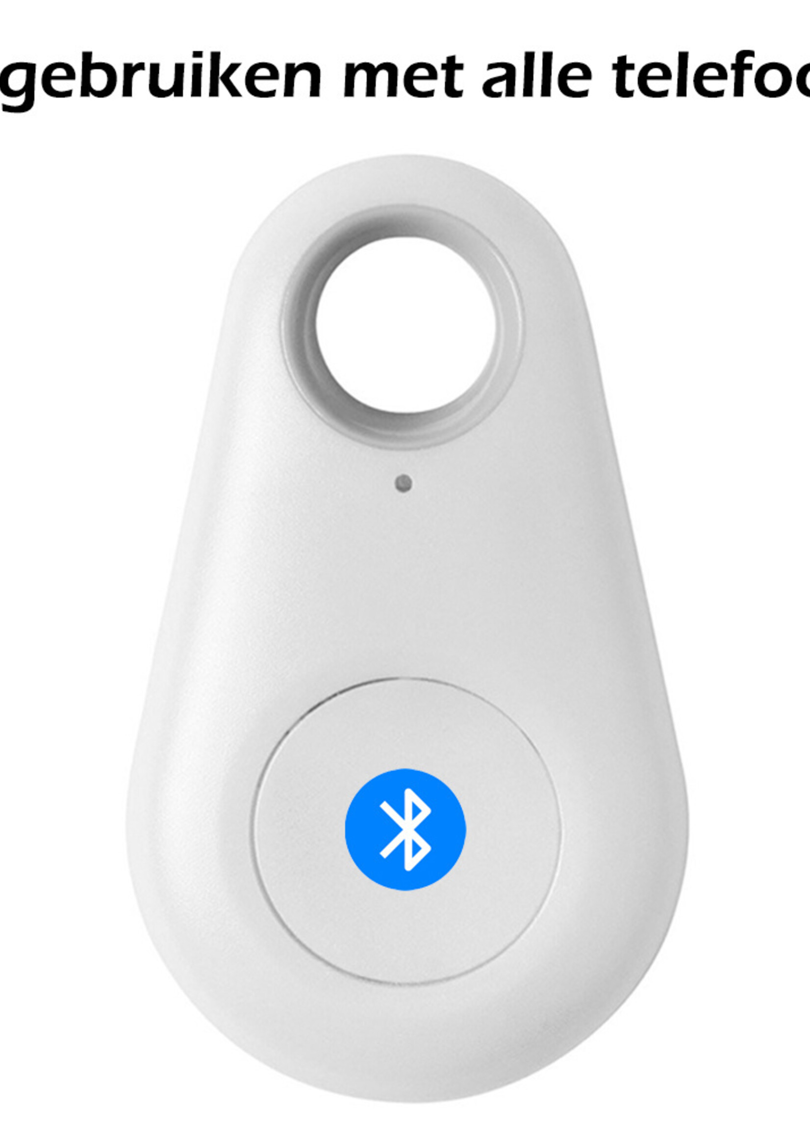 BTH Keyfinder Sleutelvinder Sleutelzoeker Sleutelhanger Keyfinder Bluetooth Sleutels Huisdier - Wit