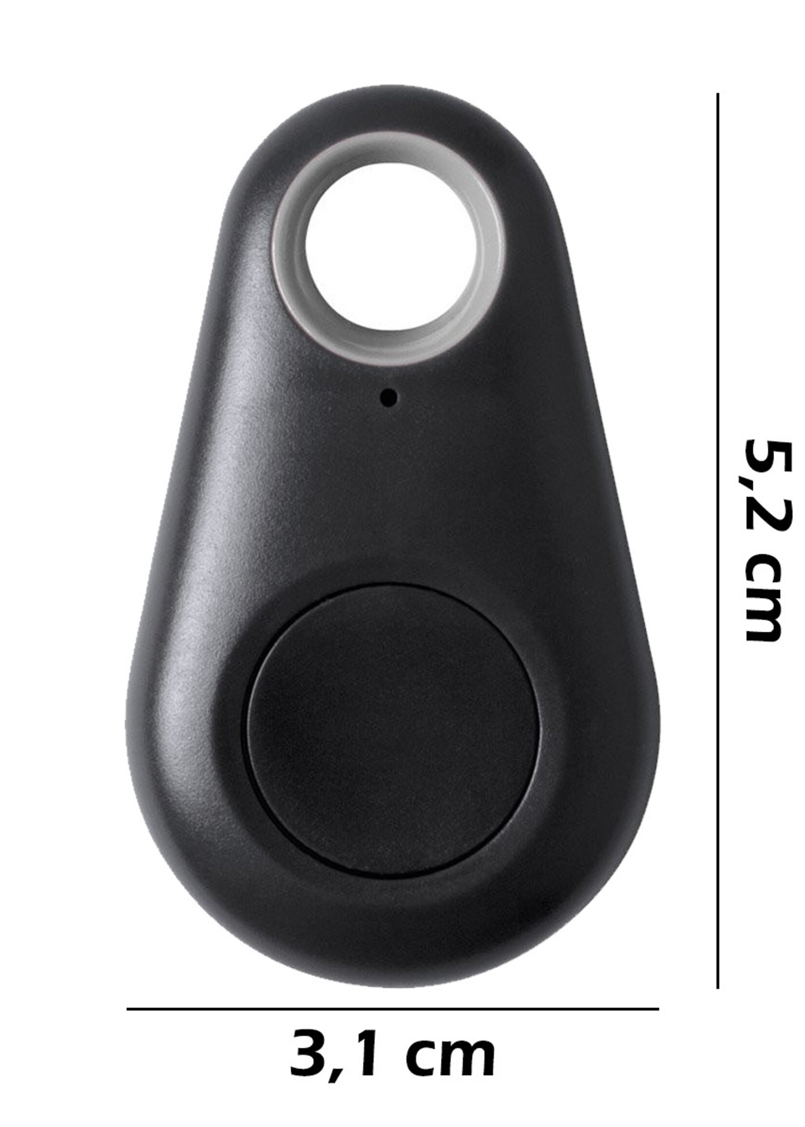 BTH Keyfinder Sleutelvinder Sleutelzoeker Sleutelhanger Keyfinder Bluetooth Sleutels Huisdier - Zwart