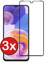 BTH BTH Samsung Galaxy A23 Screenprotector Glas Full Cover - 3 PACK