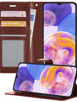 BTH BTH Samsung Galaxy A23 Hoesje Bookcase - Bruin