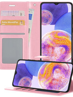 BTH BTH Samsung Galaxy A23 Hoesje Bookcase - Lichtroze