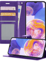 BTH BTH Samsung Galaxy A23 Hoesje Bookcase - Paars