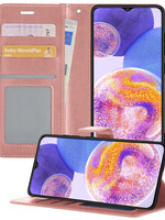 BTH BTH Samsung Galaxy A23 Hoesje Bookcase - Rose Goud
