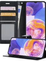 BTH BTH Samsung Galaxy A23 Hoesje Bookcase - Zwart