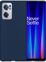 BTH BTH OnePlus Nord CE 2 Hoesje Siliconen - Donkerblauw