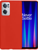 BTH BTH OnePlus Nord CE 2 Hoesje Siliconen - Rood