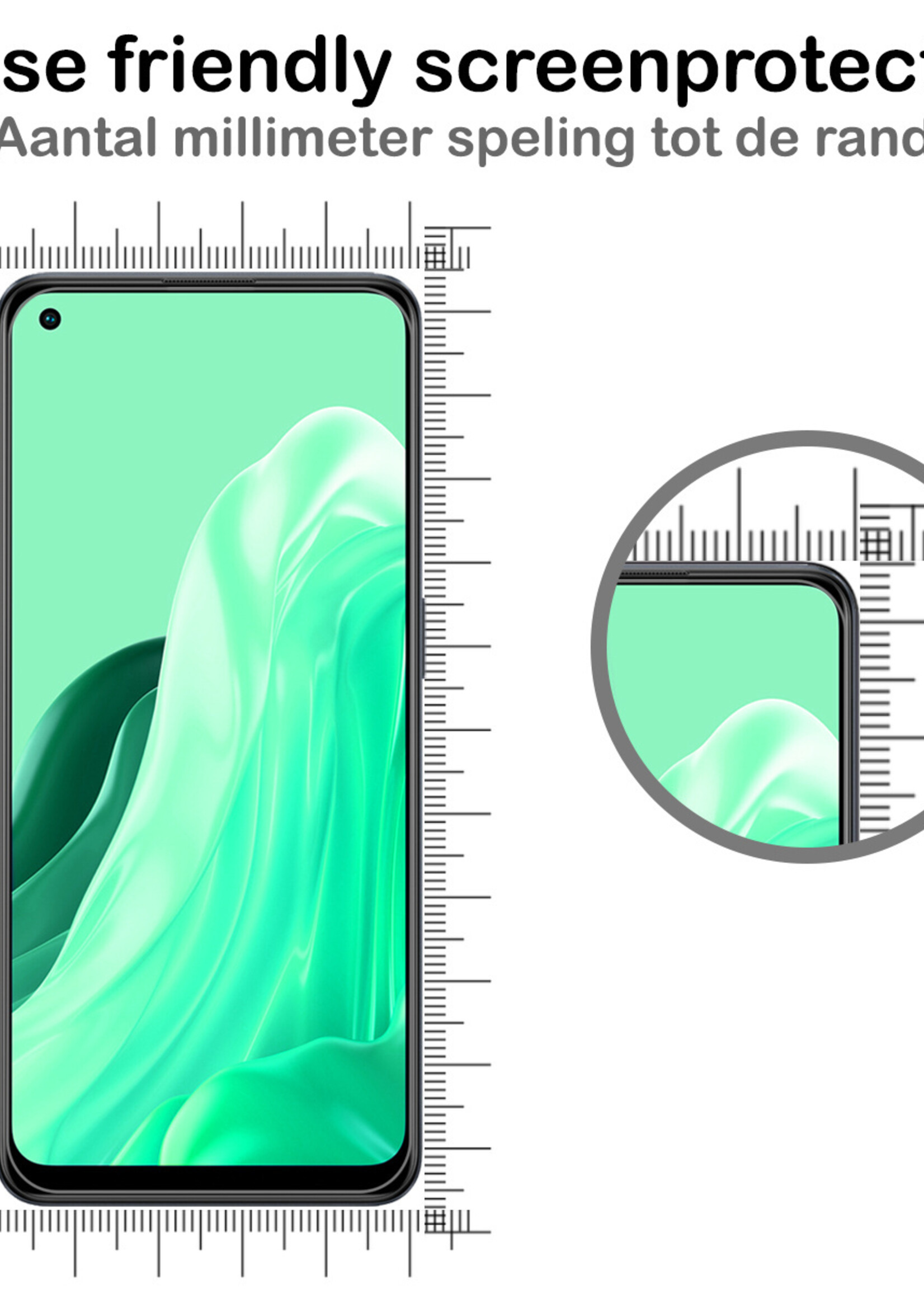 BTH Oppo Reno7 Screenprotector Glas Gehard Tempered Glass - Oppo Reno7 Screen Protector Screen Cover