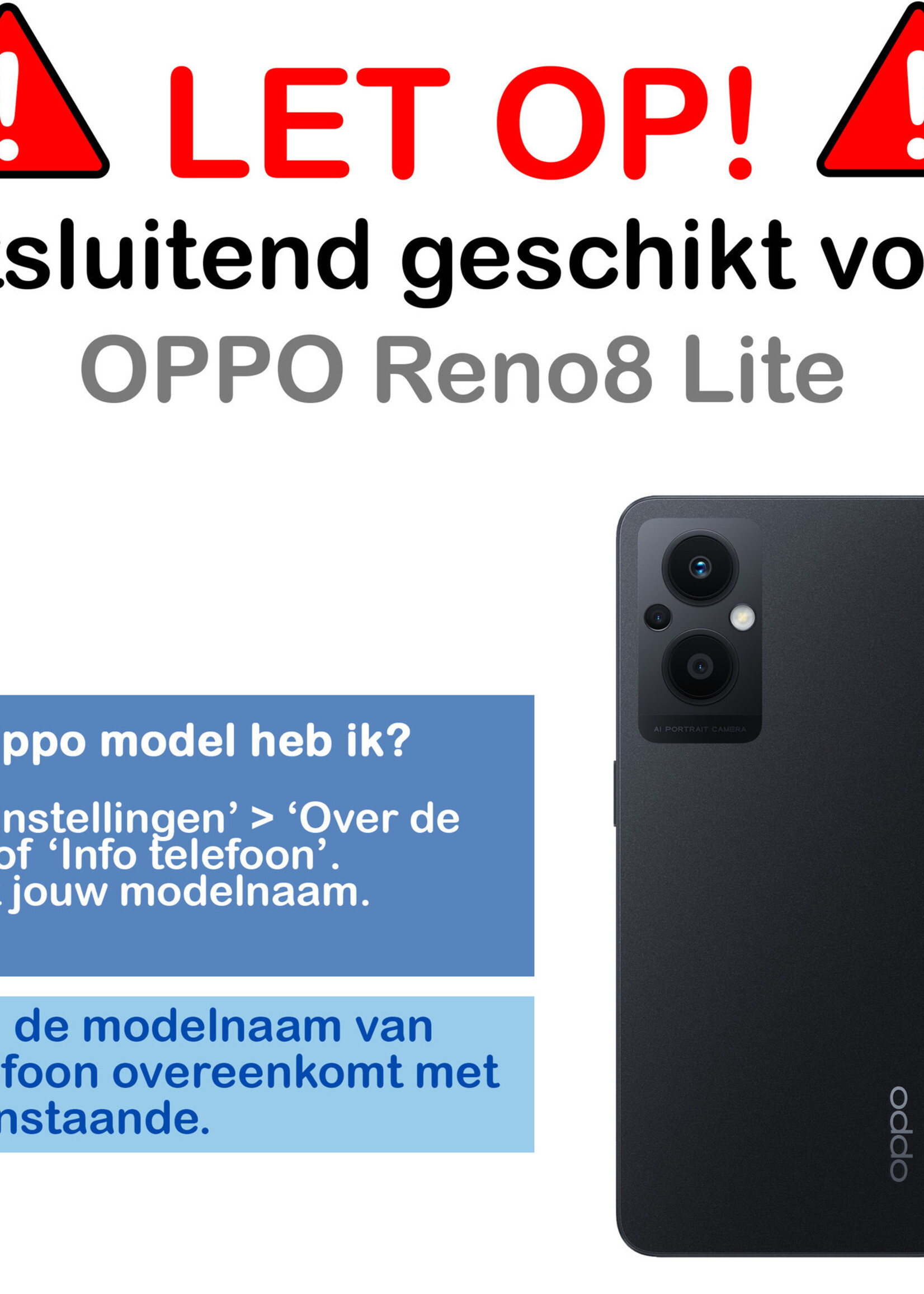 BTH Screenprotector Geschikt voor OPPO Reno 8 Lite Screenprotector Glas Gehard Tempered Glass - Screenprotector Geschikt voor OPPO Reno 8 Lite Screen Protector Screen Cover - 2 PACK