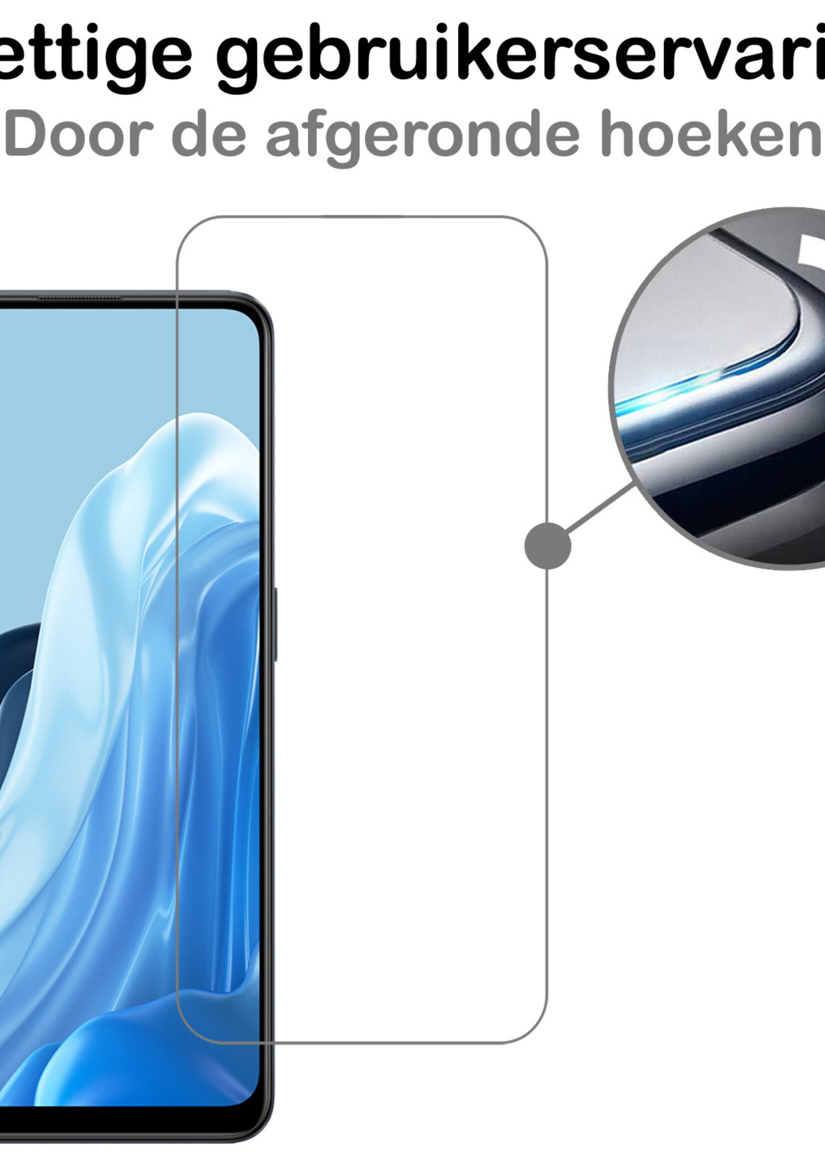 BTH Screenprotector Geschikt voor OPPO Reno 8 Lite Screenprotector Glas Gehard Tempered Glass - Screenprotector Geschikt voor OPPO Reno 8 Lite Screen Protector Screen Cover - 2 PACK