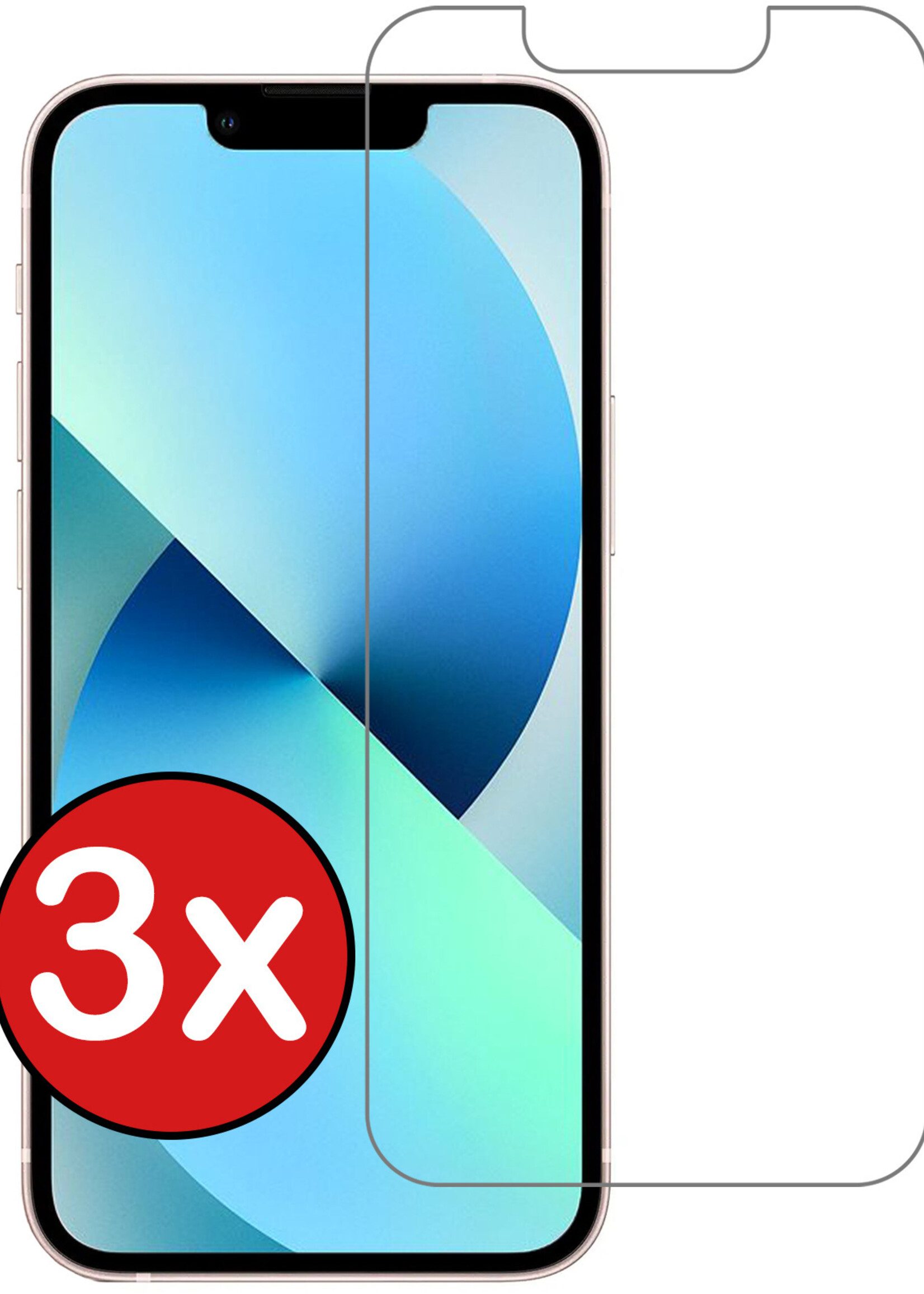 BTH Screenprotector Geschikt voor iPhone 14 Pro Max Screenprotector Glas Gehard Tempered Glass - Screenprotector Geschikt voor iPhone 14 Pro Max Screen Protector Screen Cover - 3 PACK