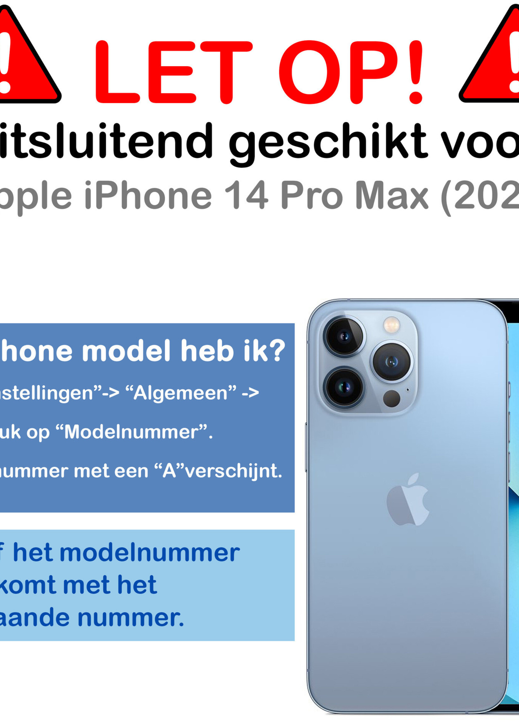 BTH Hoes voor iPhone 14 Pro Max Hoesje Siliconen Case Cover - Hoes voor iPhone 14 Pro Max Hoesje Cover Hoes Siliconen - Zwart
