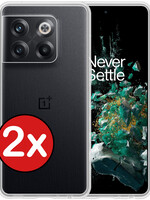 BTH BTH OnePlus 10T Hoesje Siliconen - Transparant - 2 PACK
