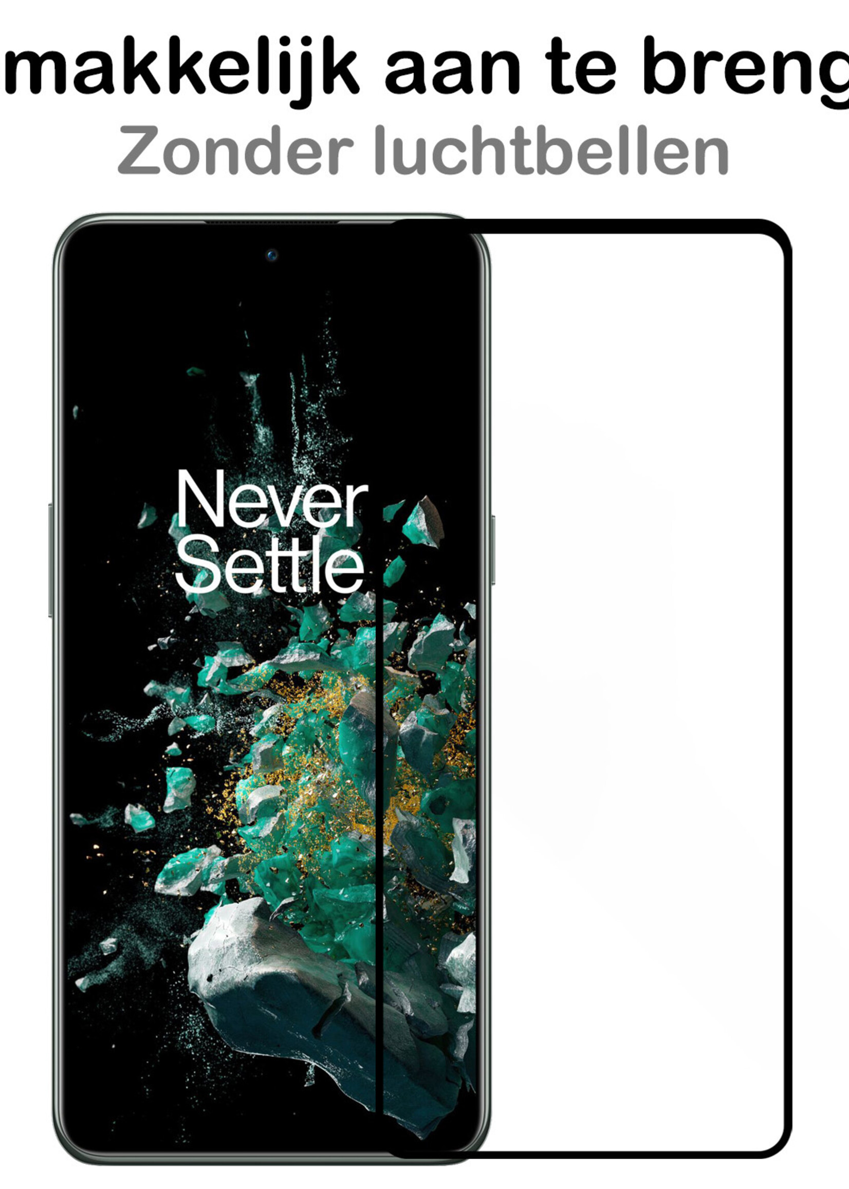 BTH OnePlus 10T Screenprotector Glas Gehard Tempered Glass Full Cover - OnePlus 10T Screen Protector Screen Cover