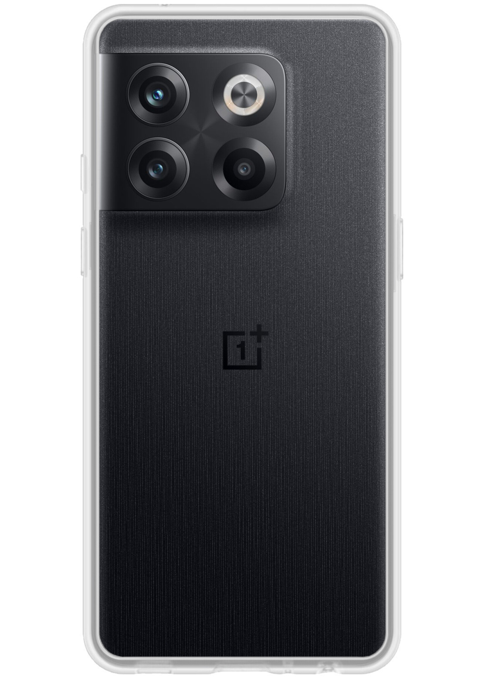 BTH Hoesje Geschikt voor OnePlus 10T Hoesje Siliconen Case Hoes Met 2x Screenprotector - Hoes Geschikt voor OnePlus 10T Hoes Cover Case - Transparant