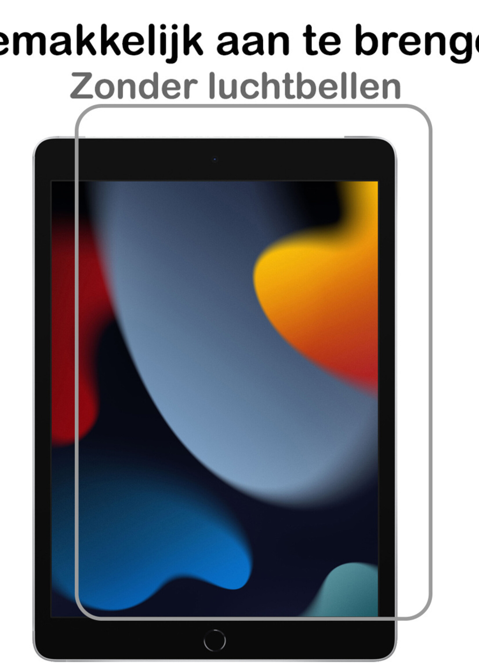 BTH Kinderhoes Geschikt voor iPad 10.2 2021 Hoes Kinder Hoesje Kids Case Cover Kidsproof Met 2x Screenprotector - Hoesje Geschikt voor iPad 9 Hoesje Kinder Hoes - Blauw