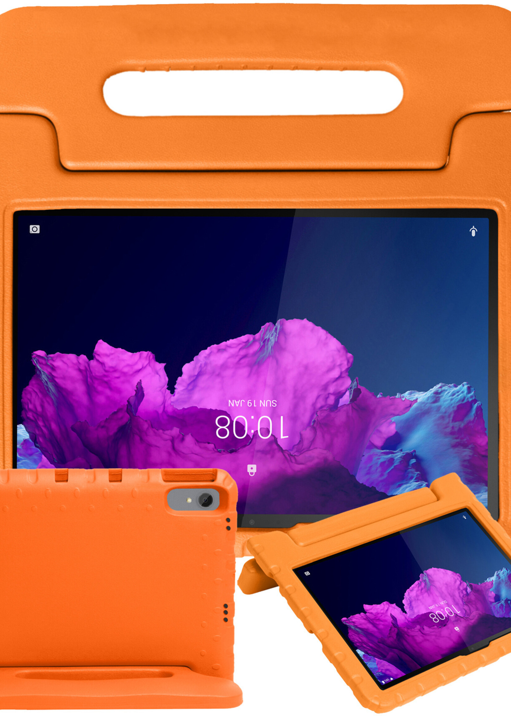 BTH Lenovo Tab P11 Plus Hoes Kinder Hoesje Kids Case Cover Kids Proof - Lenovo Tab P11 Plus Hoesje Kinder Hoes - Oranje