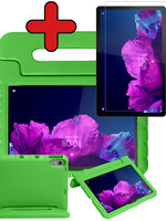 BTH BTH Lenovo Tab P11 Plus Kinderhoes Met Screenprotector - Groen