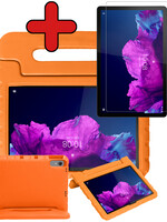 BTH BTH Lenovo Tab P11 Plus Kinderhoes Met Screenprotector - Oranje