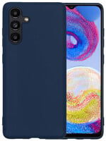 BTH BTH Samsung Galaxy A04s Hoesje Siliconen - Donkerblauw