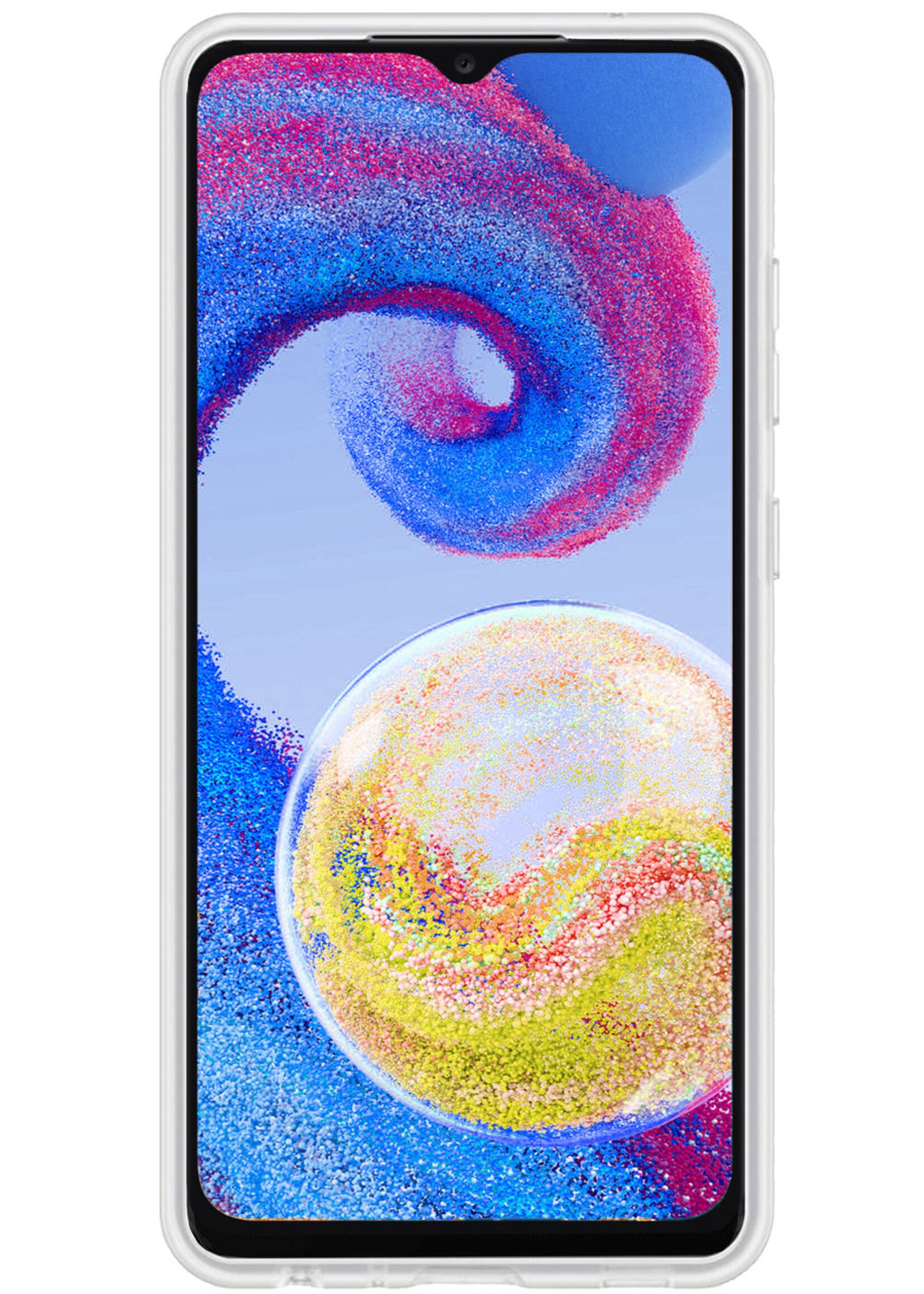 BTH Samsung A04s Hoesje Siliconen Case Cover - Samsung Galaxy A04s Hoesje Cover Hoes Siliconen - Transparant