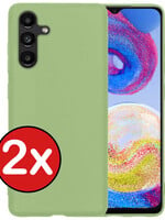 BTH BTH Samsung Galaxy A04s Hoesje Siliconen - Groen - 2 PACK